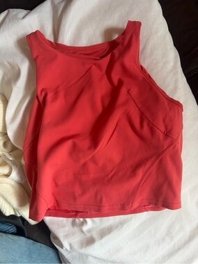 lululemon athletica Bright Red Scoop-Neck Performance Tank